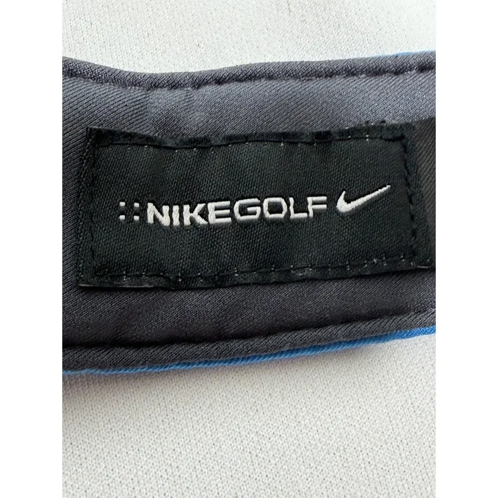 Nike Golf Visor Blue Swoosh Victory Preppy Country Club Adjustable Hat
